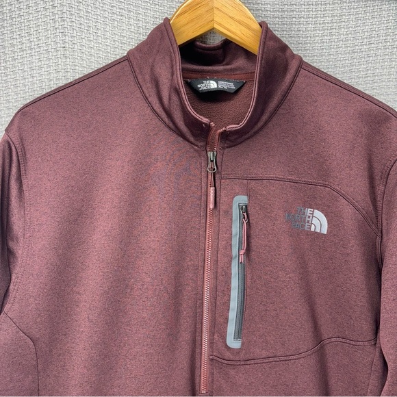 The North Face Canyonlands 1/2 Zip Pullover Fleece Sweatshirt Maroon Men’s XL - Picture 2 of 9